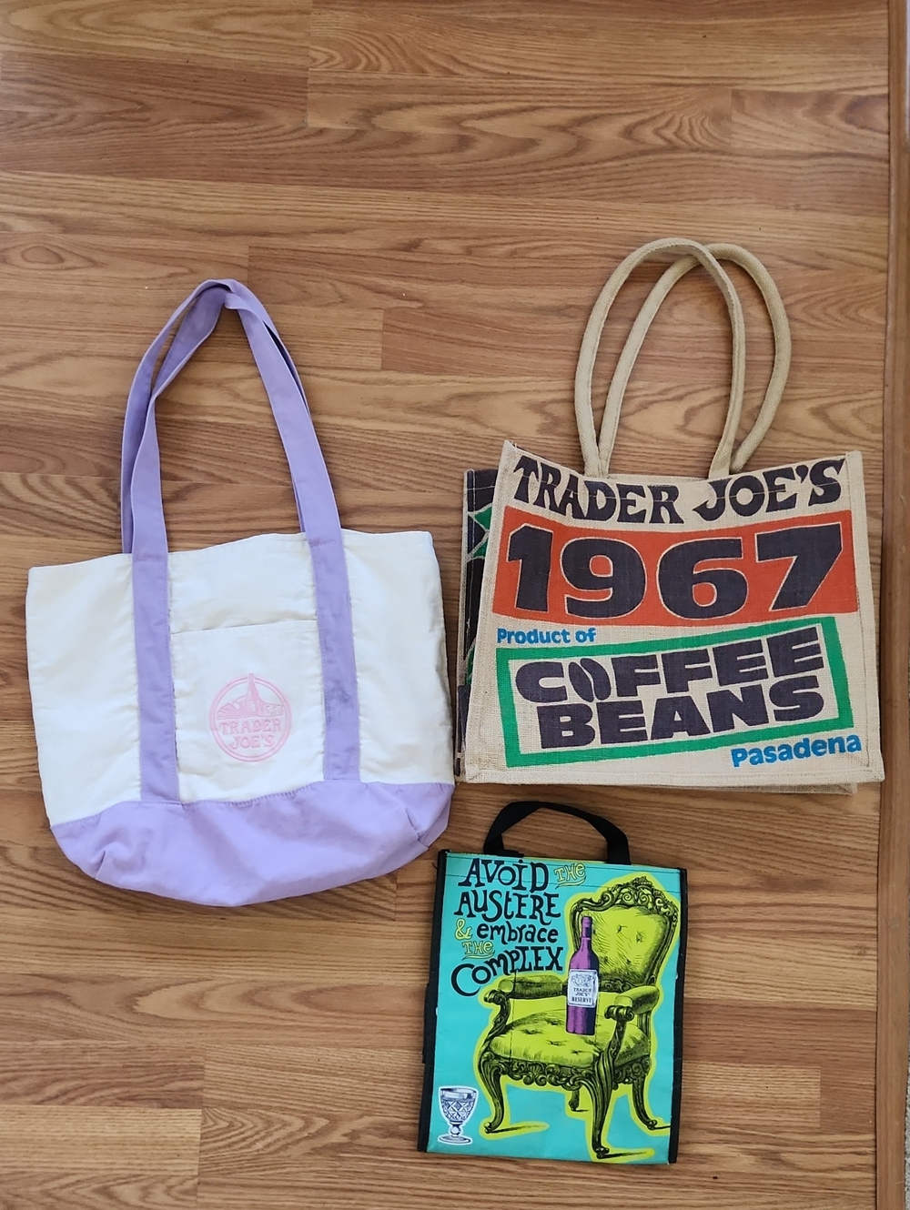 Trader Joe's  Canvas Tote Bag + 2 Others